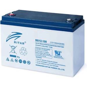 Ritar Оловна гелова батерия RITAR (DG12-100), 12V, 100Ah, F12/M8, За соларни системи (RITAR-DG12-100) - Allstore