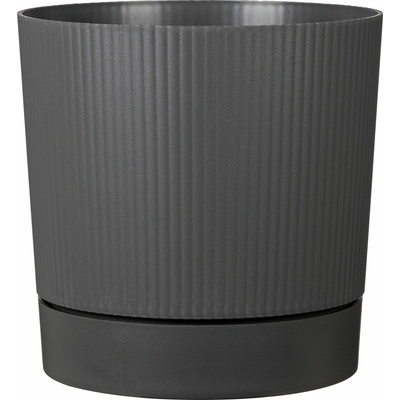Scheurich Kvetináč Lino+ Metallic Grey - 29 cm
