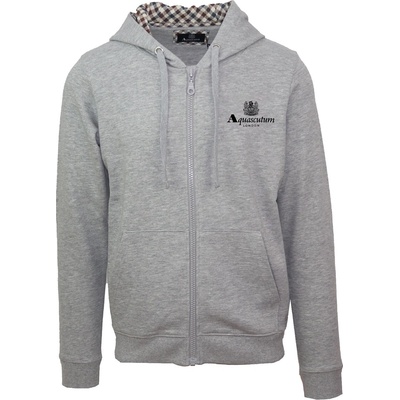 Aquascutum Блуза Aquascutum Men's Zip Hooded Sweatshirt - Grey