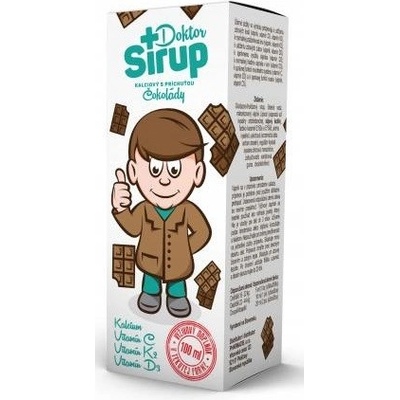 Doktor Sirup kalciový sirup s príchuťou čokolády 100 ml