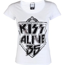 Tričko metal AMPLIFIED Kiss K 35 WHITE černá bílá