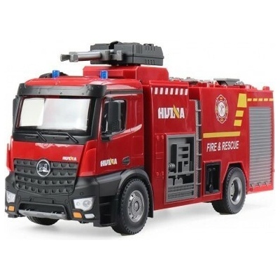 Huina Rc model Mercedes-Benz Arocs HASIČI s funkčnou striekačkou LED zvuky RTR 1:14