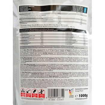 Mammut Nutrition Professional water whey fruity isolate 1000 g