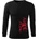 DRAGOWA FIT-T Тениска с дълъг ръкав Redwar, черна, 160 г/м2 (8405)