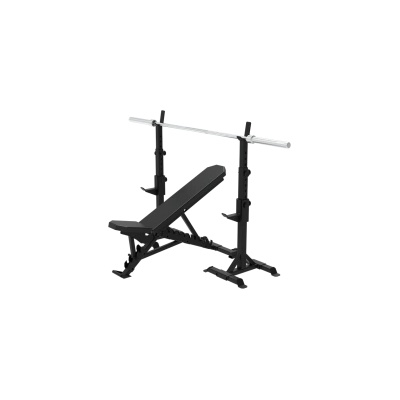 Titan Fitness Телескопична стойка за Клек и Мултифункционална тренировъчна пейка