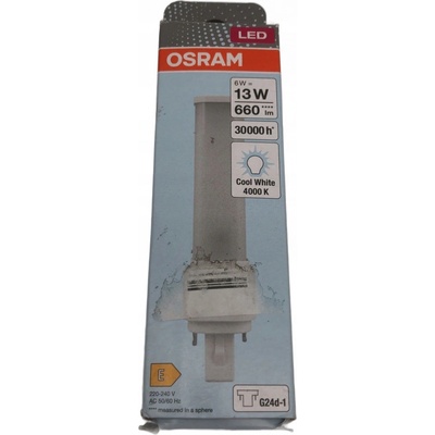 Osram DULUX LED D13 EM 6W/840 G24d-1 studená 2PIN