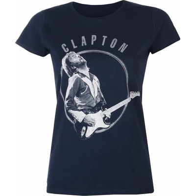 ROCK OFF дамска тениска Eric Clapton - Vintage Photo NAVY TS - ROCK OFF - ERICTS05LN