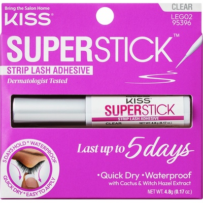 KISS Lepidlo na řasy Super Stick 5-Day Extended Wear (Strip Lash Adhesive) 4,8 g Clear – Sleviste.cz