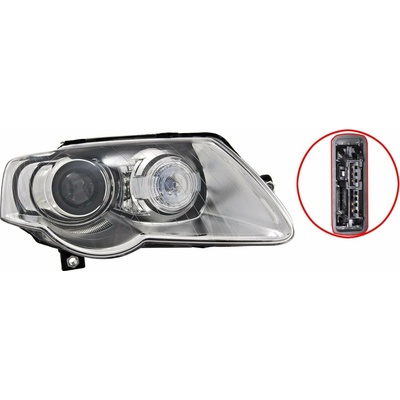 VALEO VW PASSAT 05- 7/07- pr. svetlo XENON D1S + H7 (pre typ jednotky 6G, AUTO.O.) , P