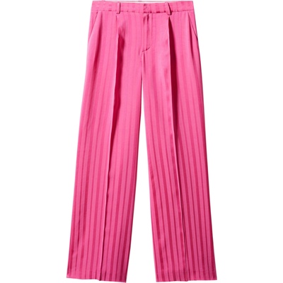 MANGO Панталон с ръб розово, размер m