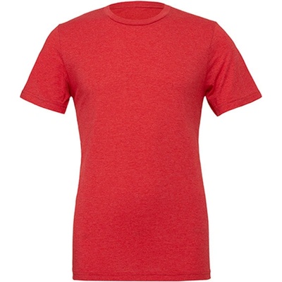 Canvas tričko CV3413 red triblend heather