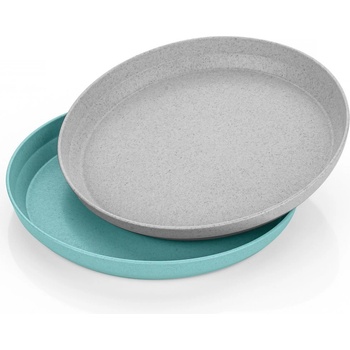 Reer Комплект детски чинии Reer - 2 броя, Синьо и Сиво (22033)