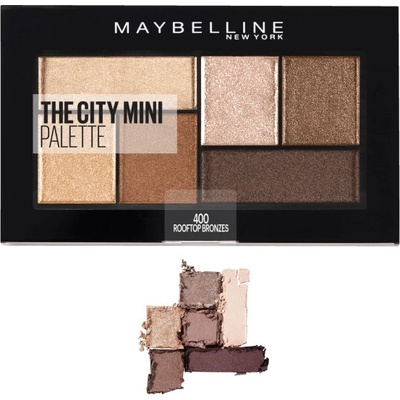 Maybelline paletka očných tieňov The City Mini Palette 400 Rooftop Bronzes 6 g