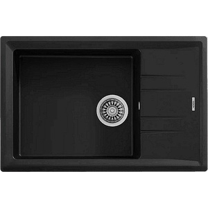 Teka Гранитна мивка, обръщаема, за шкаф 60 см Stone 60 S-TG ЧЕРНА (М.1023.ЧЕ) - xmall Мивка за вграждане