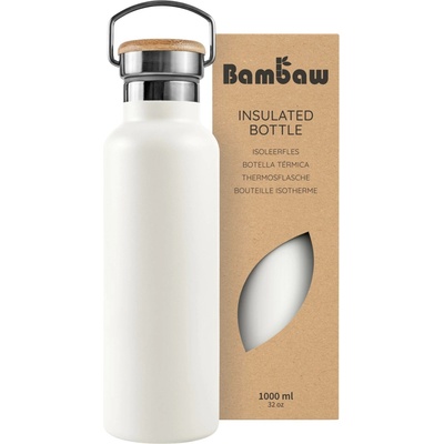 Bambaw Termoska z nerezové oceli 1 l Polar White