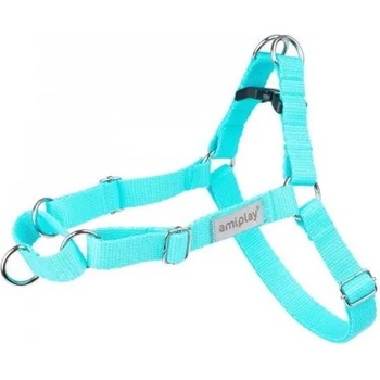 amiplay EASY GO SAMBA harness - нагръдник за куче - ТЮРКОАЗ, размер XL - 65-95 х 2, 5 см - Полша - 278929