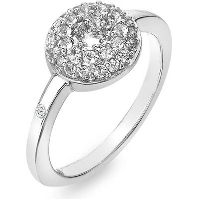 Hot Diamonds Trblietavý strieborný prsteň s diamantom a topásami Forever DR245
