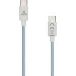 SBOX Кабел SBOX TYPEC-1-BL, от USB C(м) към USB C(м), 1m, 60W, син (TYPEC-1-BL)