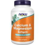 NOW NOW Calcium and Magnesium with Vit D and Zinc, 240 Softgels