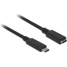 Delock 85542 USB 3.1 gen 1 typ C samec/samica predlžovací, 3a, 2m, čern