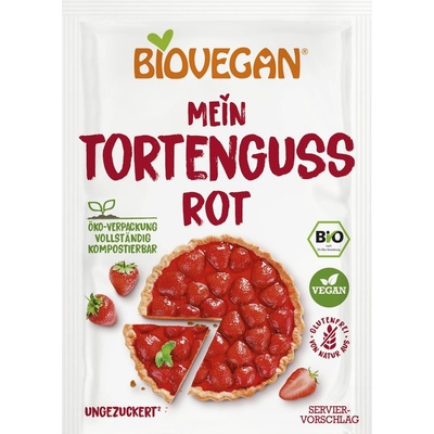 Biovegan bio dortové želé červené 14 g