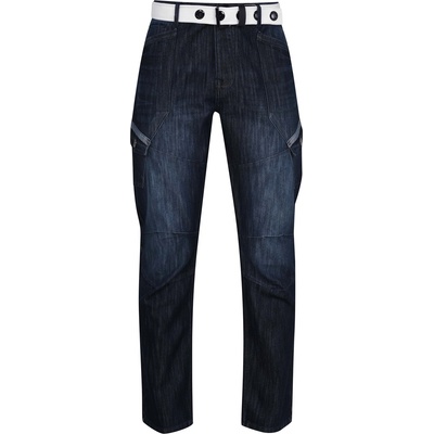 Airwalk Мъжки дънки Airwalk Belted Cargo Jeans Mens - Dark Wash