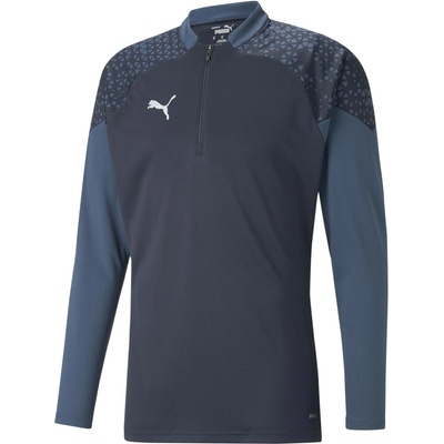 Puma Teamcup Training 1/4 Zip Top tmavo modrá