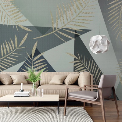 Art Gift Decor Фототапет Златни листа 2