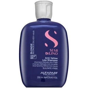 ALFAPARF Milano Semi Di Lino Blonde Intense Anti-Yellow Low Shampoo Неутрализиращ шампоан за руса коса 250 ml