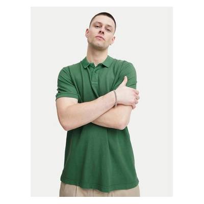 BLEND Тениска с яка и копчета 20715297 Зелен Regular Fit (20715297)