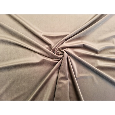 Bytema Sametová dekorační látka RIVIERA TAUPE taupe 26