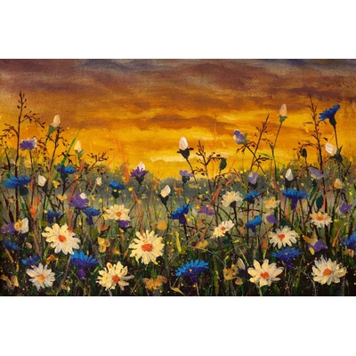 DIMEX ART Флизелинов фототапет картина - маргаритки и метличини 375 x 250 см