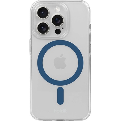 Holdit Калъф Holdit - MagSafe Case, iPhone 15 Pro Max, син/прозрачен (7330985162855)