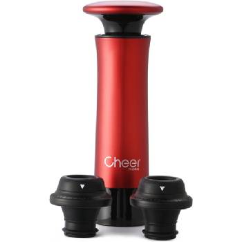 Cheer Moda Вакуумна помпа за вино с тапи Treeplet червена 5 части (CM-00520)