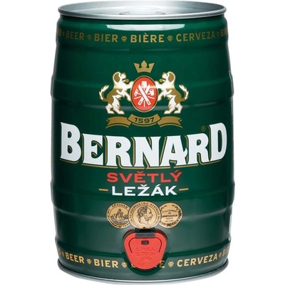 Bernard světlý ležák 11° 4,5% 5 l (sud) – Zboží Mobilmania