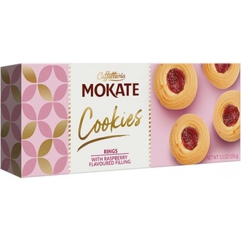 Бисквити с пълнеж малина Mokate 150гр