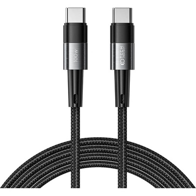 Tech-Protect Ultraboost USB-C to USB-C Cable 100W - USB-C към USB-C кабел за устройства с USB-C порт (200 см) (черен) (THP2444)