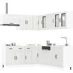 vidaXL Комплект кухненски шкафове от 11 части Lucca, инженерно дърво (3314923)