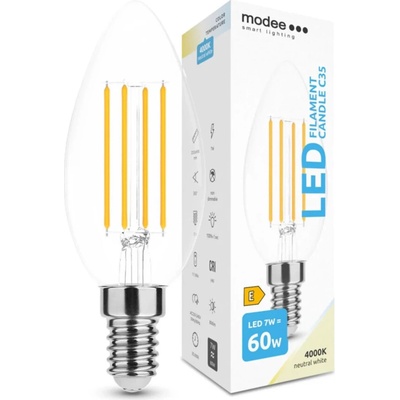 Modee Lighting LED Filament žiarovka E14 3,5W 4000K T25 32W