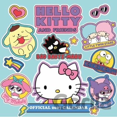Oficiální nástěnný Hello Kitty s plakátem SQ 30,5 x 30,5|61 cm 2027