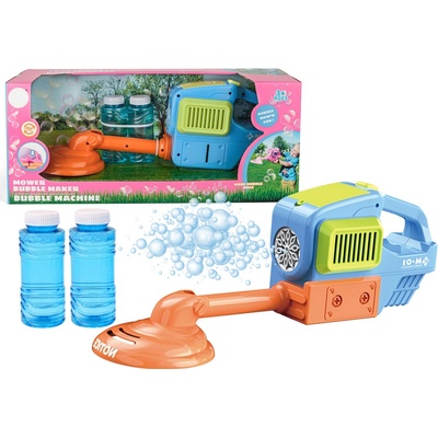 Majlo Toys Detský bublifuk Strunová kosačka modrá