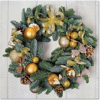 tat servítky golden wreath 33x33cm