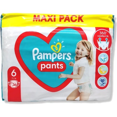 Pampers pants бебешки гащи, номер 6, 36 броя