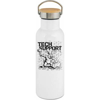 123TRIKO termoska Králík technické podpory, černý tisk 500 ml