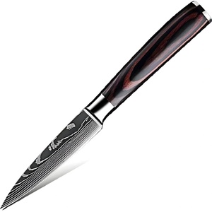 HARAHU Кухненски нож BL-38119 - Paring / Черен / Кафяв KP38119