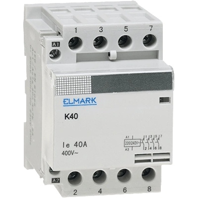 ELMARK МОДУЛЕН КОНТАКТОР k40 80a 230v 3НО+1НЗ (23485)