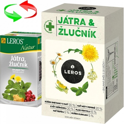 Leros Natur Játra žlučník 20 x 1,5 g