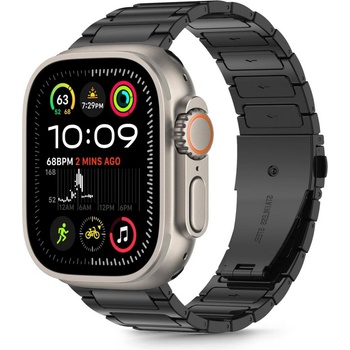 Tech-Protect Стоманена верижка за Apple Watch 6/7/8/9/10/SE/Ultra 1-2 (44/45/46/49 mm) от Tech-Protect Stainless Classic - Черна (5906302370856)