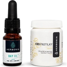 Herbonia Balíček Soustředění a Energie 10 ml + 30 ks 2000 mg CBD