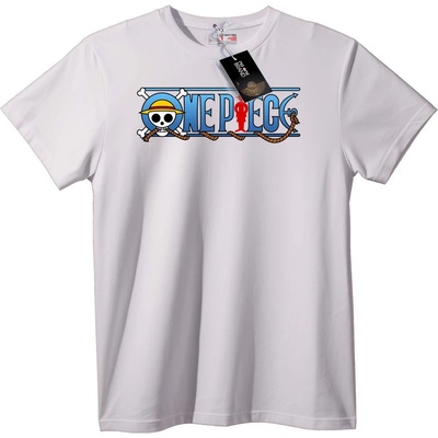 NOONEBRAND Тениска One Piece Лого Череп - S, White